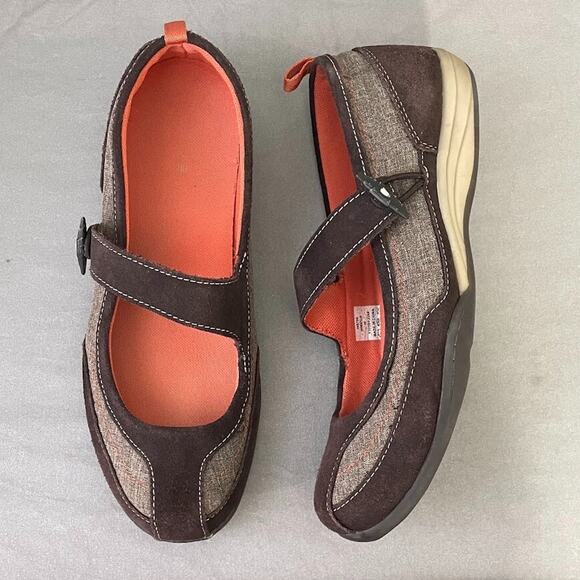 Lands End Womens Size 9.5 Spice Trekker Mary Jane Shoes Comfort Everyday Cottage - Picture 1 of 14